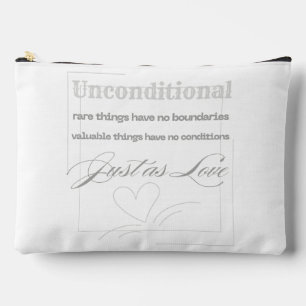 Pochette À Accessoires Citation d'amour inconditionnel