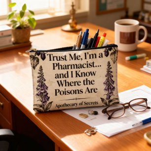 Pochette À Accessoires Citation de pharmacien d'herboristerie vintage