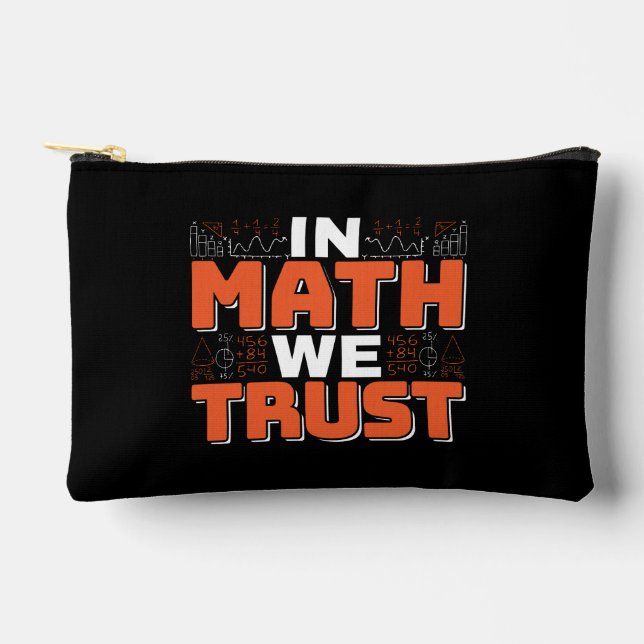 Pochette À Accessoires Citation de professeur de mathématiques - En Math  (Recto)