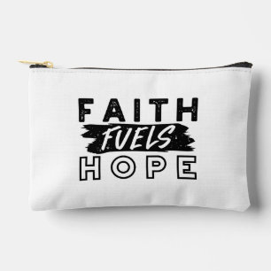 Pochette À Accessoires Citation Foi Alimente Espoir – Art Chrétien Uplift