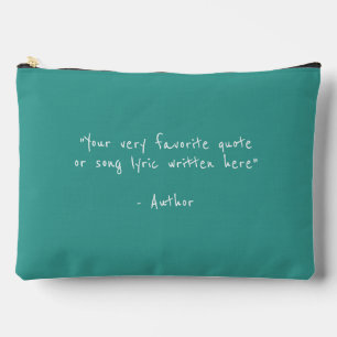 Pochette À Accessoires Citation personnalisée - créez votre propre sarcel