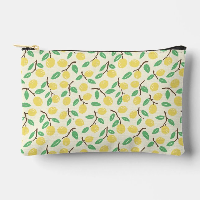 Pochette À Accessoires Citrus Charme Jaune Vert (Recto)