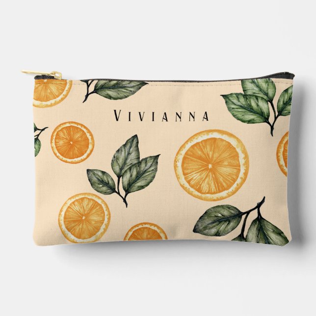 Pochette À Accessoires Citrus Orange (Recto)