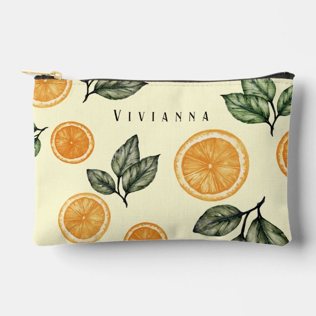 Pochette À Accessoires Citrus Orange (Recto)