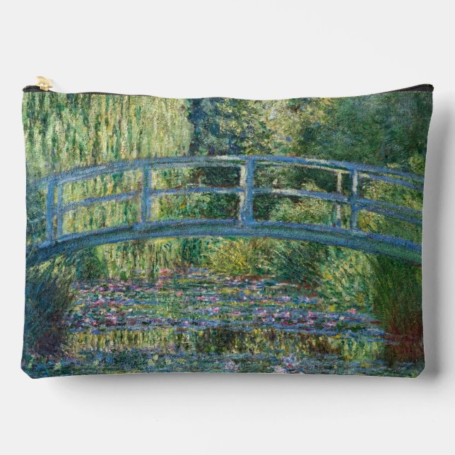 Pochette À Accessoires Claude Monet - Eau Lily étang, Harmonie verte (Recto)
