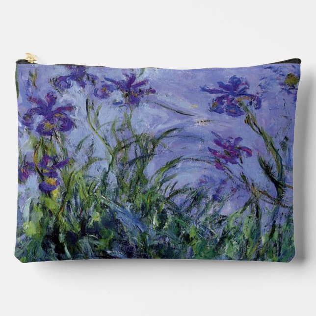 Pochette À Accessoires Claude Monet Iris Lilas (Recto)