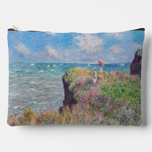Pochette À Accessoires Claude Monet - Promenade Cliff à Pourville (Recto)