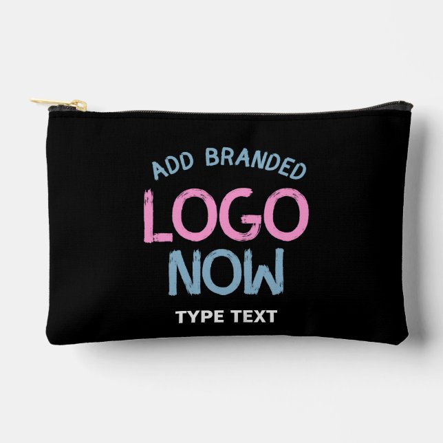 POCHETTE À ACCESSOIRES CLIENT SIMPLE CONTEMPORAIN PROPRE NOIR MODE (Recto)