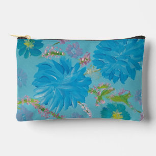 Pochette À Accessoires Cloches bleues florissantes Accessoires floraux Po