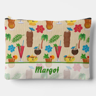 Pochette À Accessoires Cocktails Tiki Tropicaux