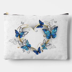 Pochette À Accessoires Coeur bijoux avec papillons Morpho