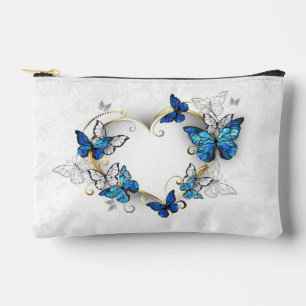 Pochette À Accessoires Coeur bijoux avec papillons Morpho