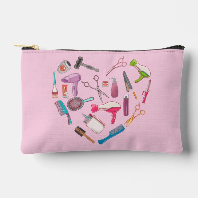 Pochette À Accessoires Coeur de coiffeur Outil coiffeur (Recto)