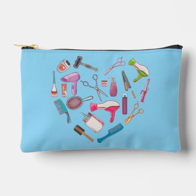 Pochette À Accessoires Coeur de coiffeur Outil coiffeur (Recto)