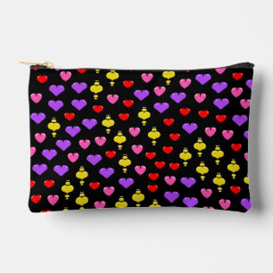 Pochette À Accessoires Coeurs colorés Motif 1