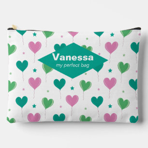 Pochette À Accessoires Coeurs de ballons.