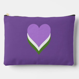Pochette À Accessoires Cœurs de fierté genderqueer 