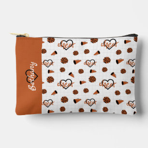 Pochette À Accessoires Coeurs de poire orange brûlés, Pom Poms, Mégaphone