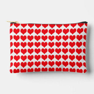 Pochette À Accessoires Cœurs Rouges Petits