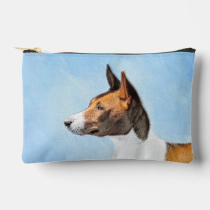 Pochette À Accessoires Coffre de peinture Basenji Marron Rouge Bigarré Ar