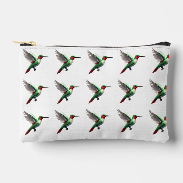 Pochette À Accessoires Colibri vert (Recto)