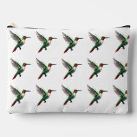 Colibris verts pixellisés