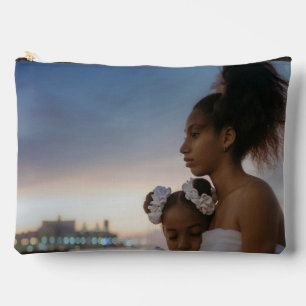 Pochette À Accessoires Collage Photo Famille 2 Photo Double Face