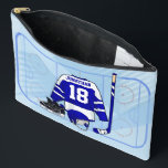 Pochette À Accessoires Collection Kids Ice Hockey<br><div class="desc">Nous pouvons créer ce design dans n'importe quel jeu de couleurs, il suffit de nous contacter AVANT d'acheter via le lien demander au concepteur pour discuter des changements que vous avez besoin. Grand design pour le jeune joueur de hockey, Ce design présente un arrière - plan de blues design moderne...</div>
