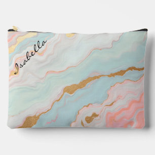 Pochette À Accessoires Collection Luxe Or Rose Pâle Miel Populaire