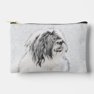 Pochette À Accessoires Collie à poils Beardie Black Dessin mignon Chien A