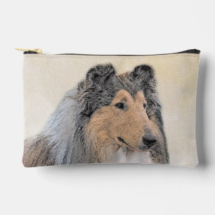 Pochette À Accessoires Collie Peinture Rough Tricolore Art Canin Original
