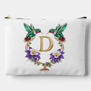 Pochette À Accessoires Colorado Hummingbird & Columbine Lettre D Mariage