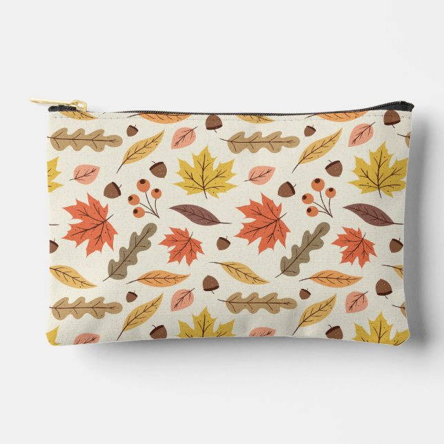 Pochette À Accessoires Coloré Feuille d'automne Motif (Recto)