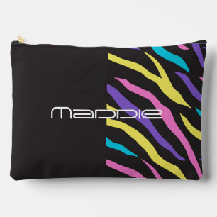 Pochette À Accessoires Coloré Zebra Stripes Motif Accessoire Pouch