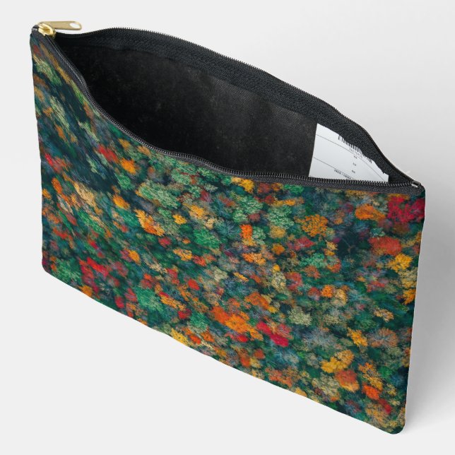 Pochette À Accessoires Colorful Treetops (Ouvrir)