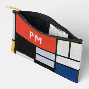 Pochette À Accessoires Composition Abstraite Vintage de Piet Mondrian