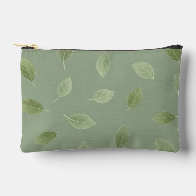 Pochette À Accessoires Conception botanique minimale sans couture (Recto)