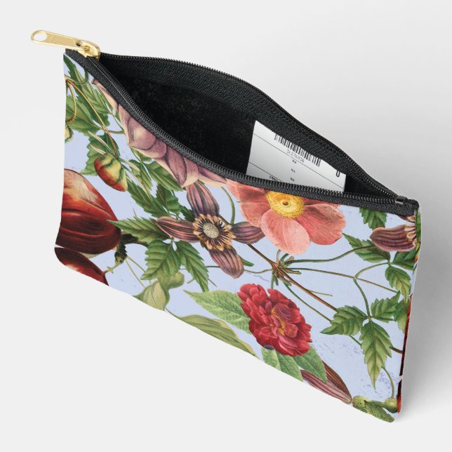Pochette À Accessoires Conception botanique vintage (Ouvrir)