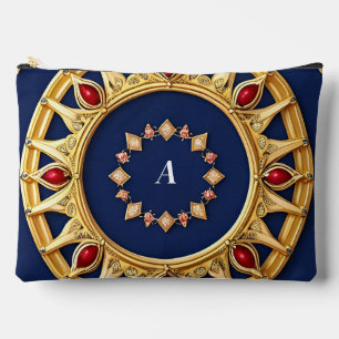 Pochette À Accessoires Conception circulaire ornée d'or