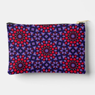 Pochette À Accessoires Conception d'art Mandala Dot Rose & Purple Chaud