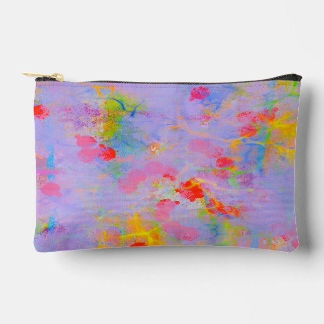 Pochette À Accessoires Conception de champ Fleur sauvage Abstrait (Recto)