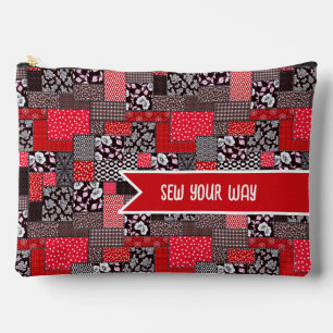Pochette À Accessoires Conception de couture personnalisée Patchwork Coud