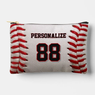 Pochette À Accessoires Conception de joueur de baseball avec numéro de ma