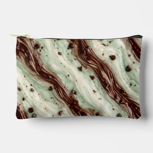 Pochette À Accessoires Conception de marbre Milkshake Menthe Chocolat (Recto)