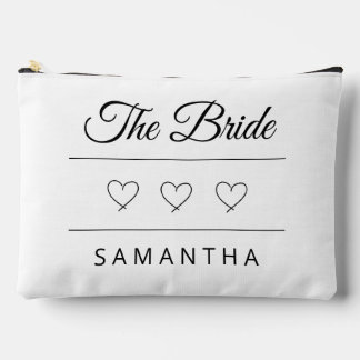 Pochette À Accessoires Conception de mariage personnalisée de la mariée