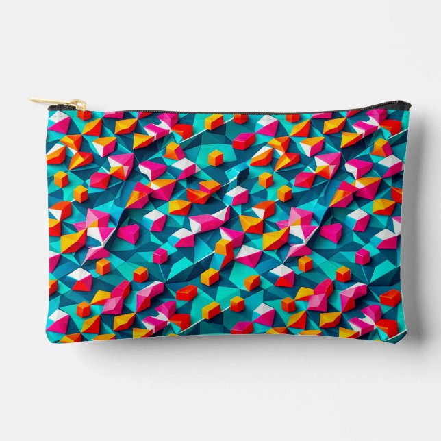 Pochette À Accessoires Conception de motif géométrique abstrait 14 (Recto)