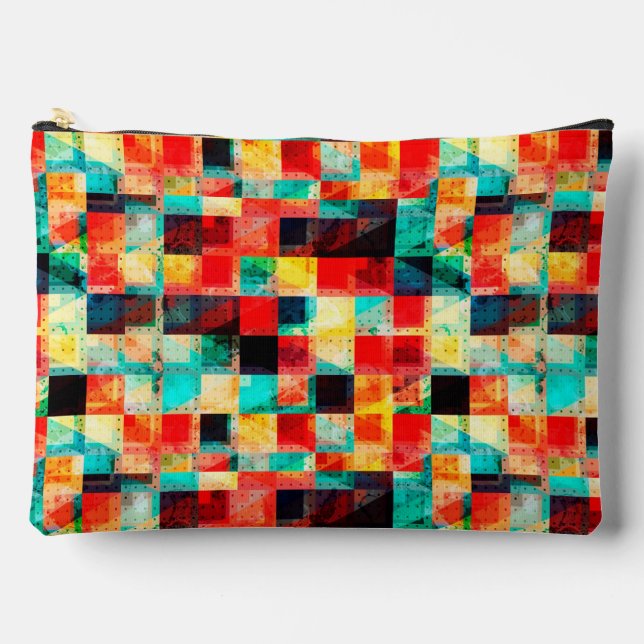 Pochette À Accessoires Conception d'élément lumineux géométrique abstrait (Recto)
