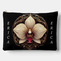 Conception élégante d'orchidée dorée