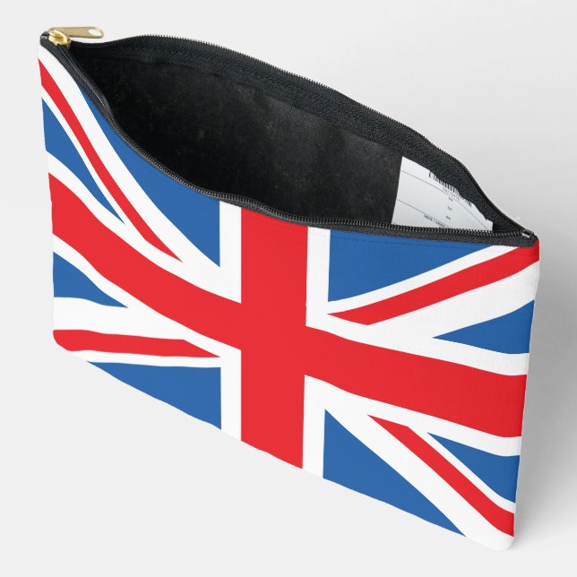 Pochette À Accessoires Conception Union Jack/Drapeau (Ouvrir)