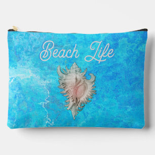 Pochette À Accessoires Conch Shell "Beach Life"